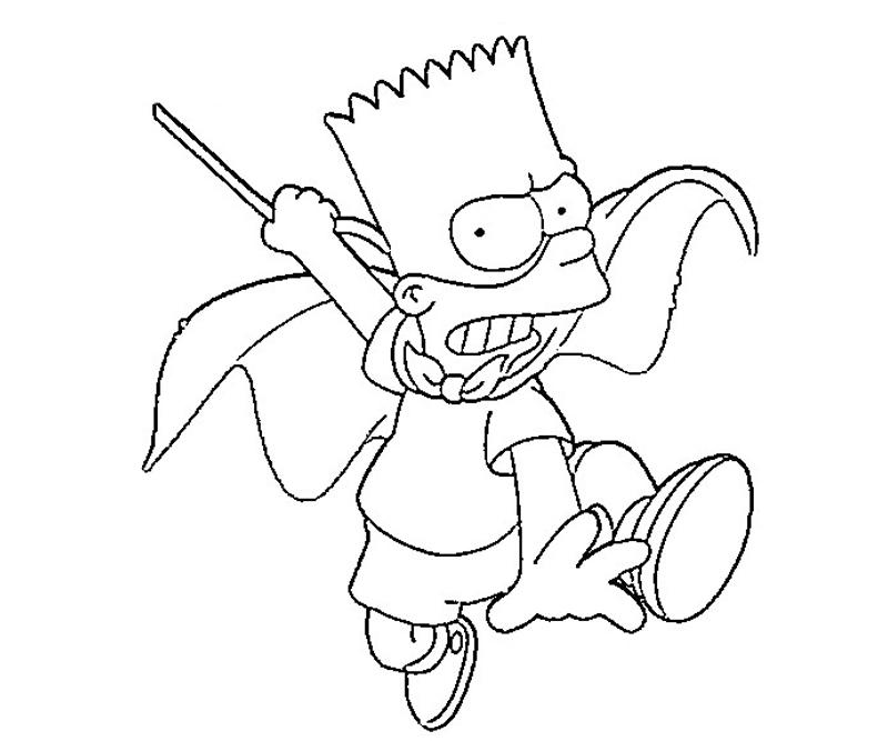 Printable Simpsons Characters Coloring Pages title=