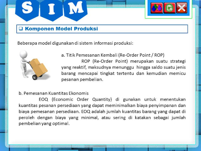 Komponen model produksi