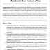 Academic CV Template PDF