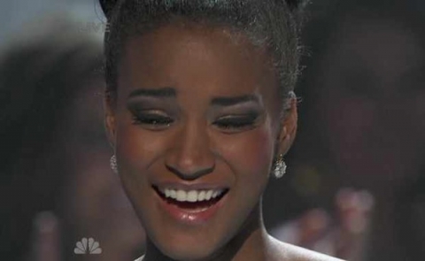 Leila Lopes Miss Angola won the Miss Universe 2011 beauty pageant moments 