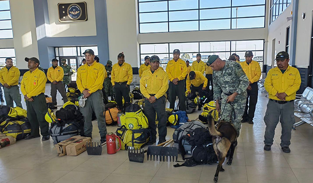 México envía brigada para sofocar incendios forestales en Chile