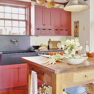 Red Cabinets