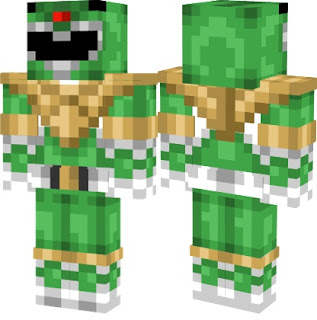 Skin Minecraft Power Rangers Green Verde Download