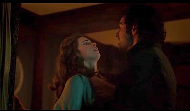 Ross Poldark rough and violent with Elizabeth in her bedroom at Trenwith