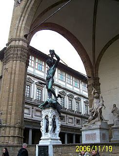 Bronze statue of Perseus.