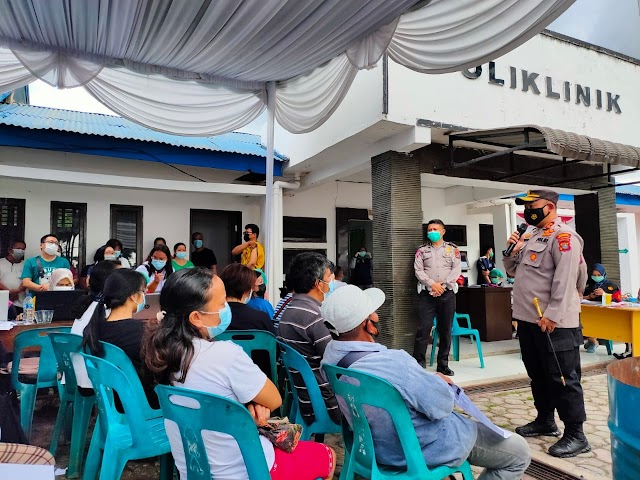 Jelang HUT  Bhayangkara Ke-75 Tahun 2021, TNI-POLRI  Gelar Vaksinasi 1 Juta warga Serentak di 34 Wilayah Polda.