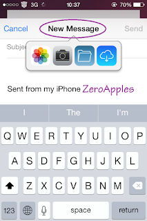 Cara Menambahkan attachment file email di iPhone