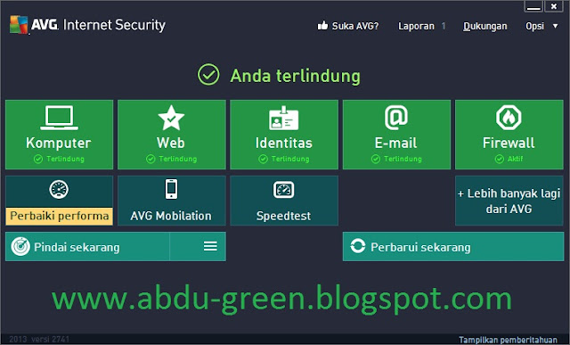 AVG Internet Security 2013 + Serial Number Sampai 2018