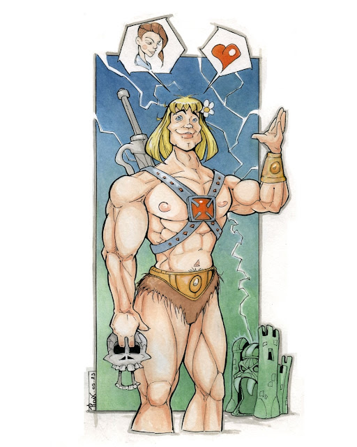 dessin de musclor prince adam