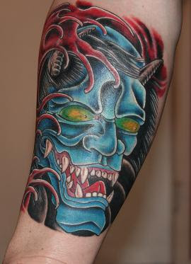 Hannya Mask Tattoo