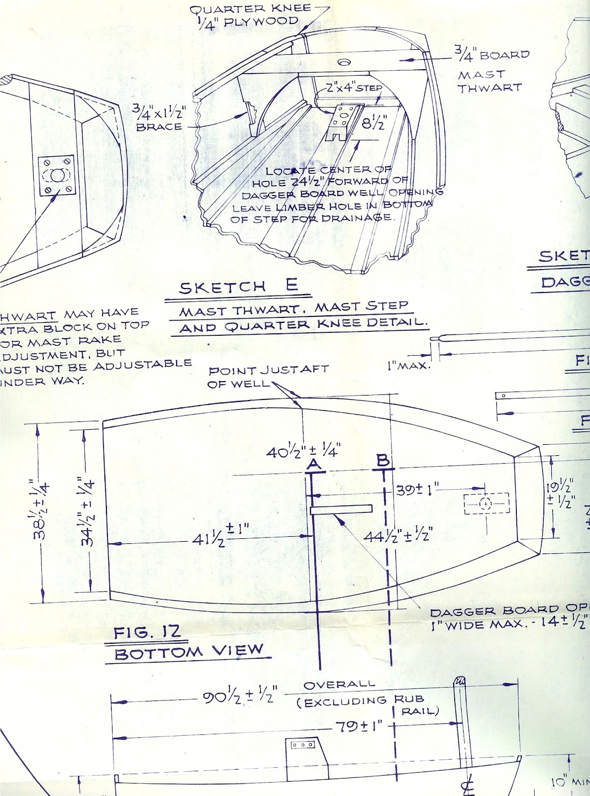 wooden optimist: original clearwater plans