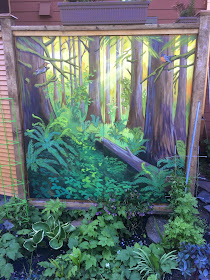 forest mural portland, portland forest mural, portland trees mural, pacific northwest mural