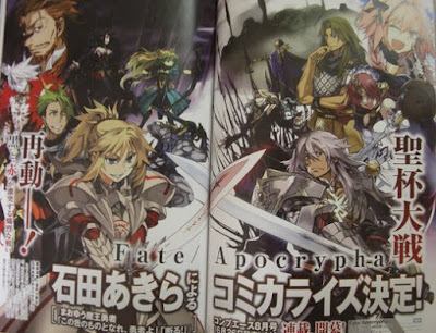 Confirmada la adaptación manga de "Fate/Apocrypha"