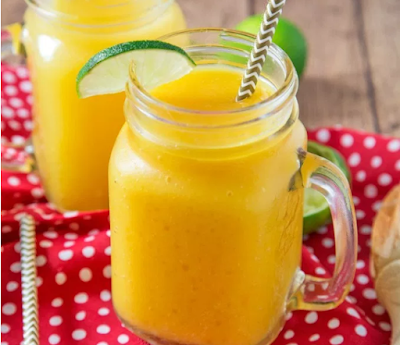 MANGO LIME SMOOTHIE #drink #manggo