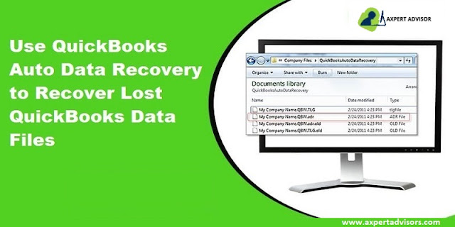 Recover lost data from Auto Data Recovery