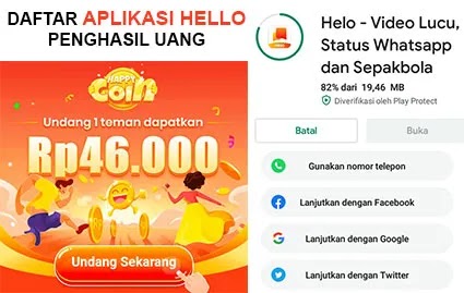 daftar aplikasi hello penghasil uang