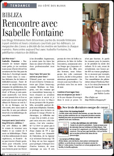 isabelle fontaine le magazine des livres mars 2016 article presse bibliza sibiril landerneau finistère bretagne assistante maternelle