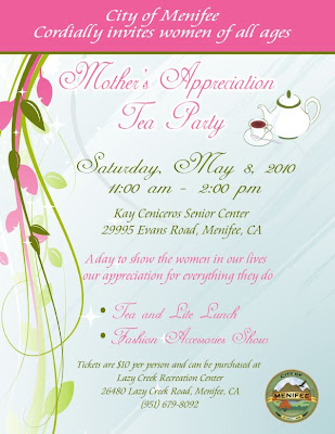 menifee mother's day tea party