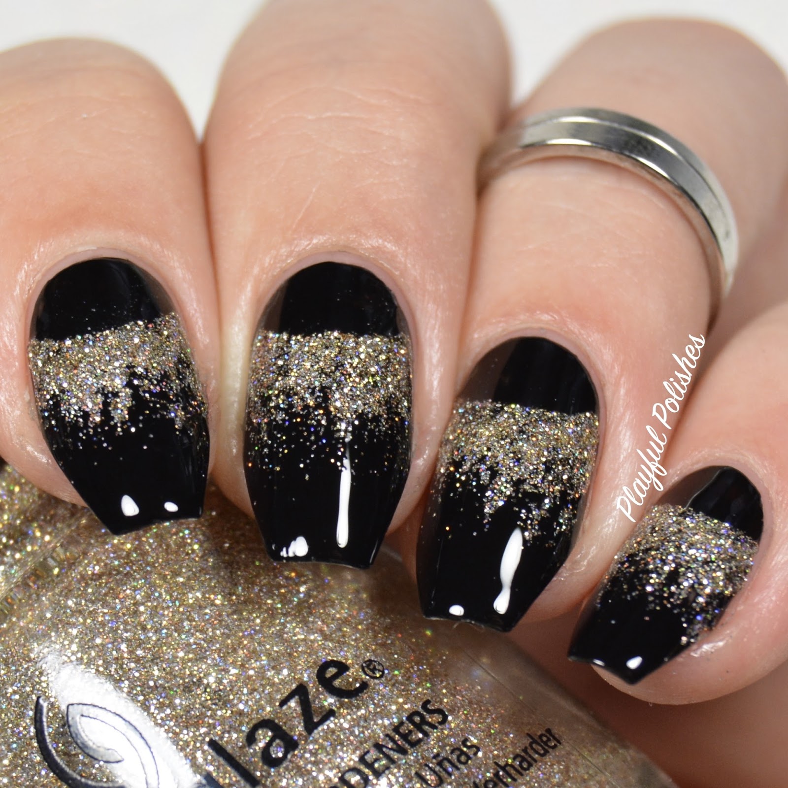 Playful Polishes: 3 SIMPLE & ELEGANT NEW YEARS NAIL DESIGNS!!