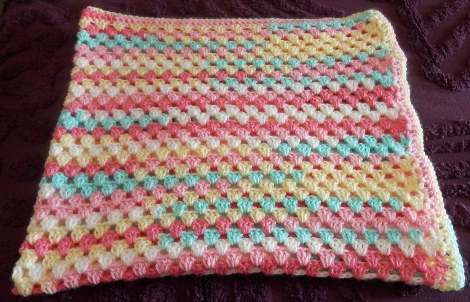 Karens Crocheted Garden of Colors: Suffolk Baby Blanket