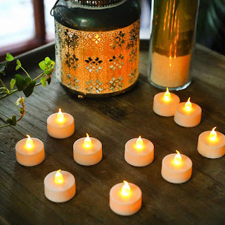 LED Candle Lights Bright Flickering Lamps Unscented Flameless Tealight These are by far the best "candle" product.