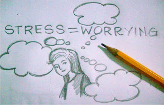 stress is worrying doodle