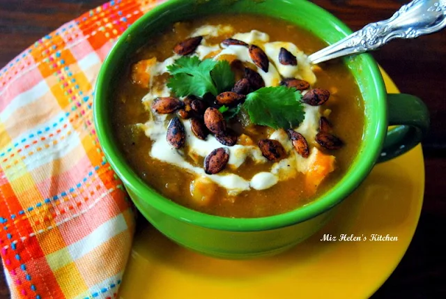 Roasted Southwest Pumpkin Stew at Miz Helen's Country Cottage