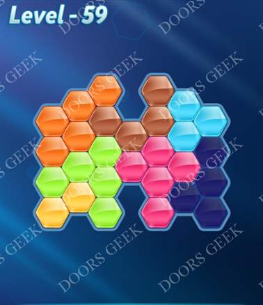 Block! Hexa Puzzle [Advanced] Level 59 Solution, Cheats, Walkthrough for android, iphone, ipad, ipod