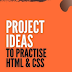 Project ideas to practice  HTML and CSS mini project in html and css 2021