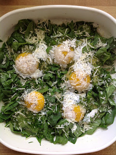 spinach and eggs