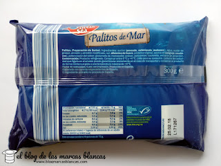 Angulas Aguinaga (responsables de Krissia) fabrica los palitos de mar (surimi) Ocean Sea de Lidl