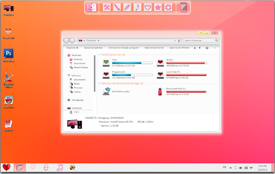 Valentine Skin Pack For Windows 7