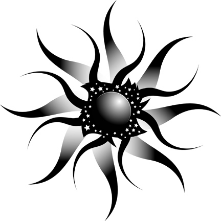 Sketch of Sun Tattoos Designs