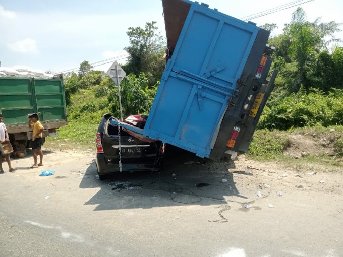 Tabrakan Beruntun di Asahan, Truk Rem Blong Hantam 5 Mobil dan Motor