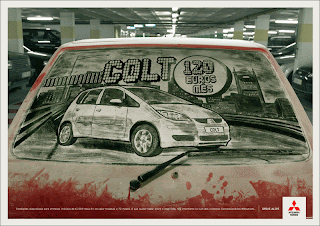 Mitsubishi Guerrilla Advertising 3