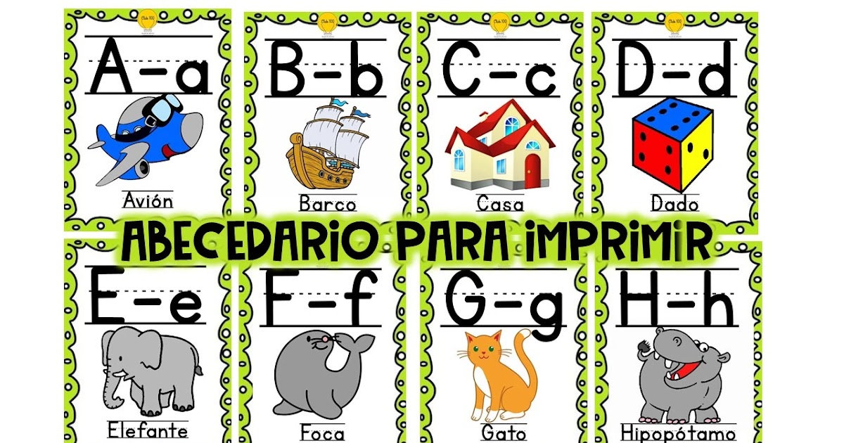 Letras del abecedario para imprimir pdf