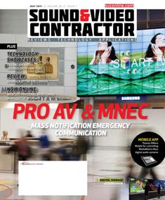 Sound & Video Contractor - July 2011 | ISSN 0741-1715 | TRUE PDF | Mensile | Professionisti | Audio | Home Entertainment | Sicurezza | Tecnologia
Sound & Video Contractor has provided solutions to real-life systems contracting and installation challenges. It is the only magazine in the sound and video contract industry that provides in-depth applications and business-related information covering the spectrum of the contracting industry: commercial sound, security, home theater, automation, control systems and video presentation.