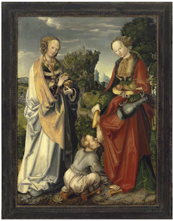 Lucas Cranach the Elder: “Jüngstes Gericht, heilige Elisabeth  und heilige Magdalena”, 1519. Collection of the Veste Coburg.