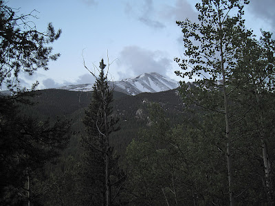 Mt. Elbert seen from the Mt. Massive trail