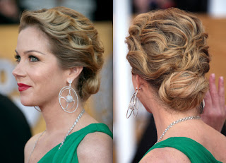 Celebrities Wavy Updo Hairstyle Pictures