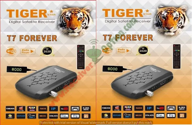 TIGER T7 FOREVER H-265 HD RECEIVER NEW SOFTWARE V1.81 JANUARY 24 2023