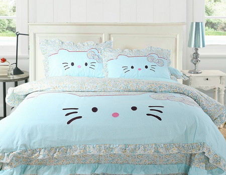 15+ Ide Istimewa Cat Kamar Tidur Hello Kitty