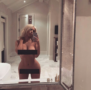 OMG! Kim Kardashian Shares Complete Naked Photos On Instagram (18+ Photos)