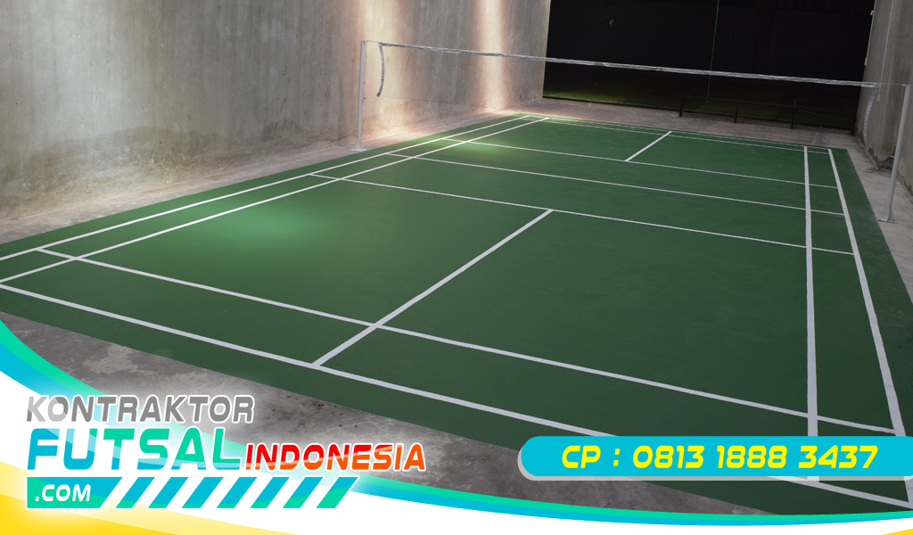 Cat Lantai Lapangan Badminton Akrilik