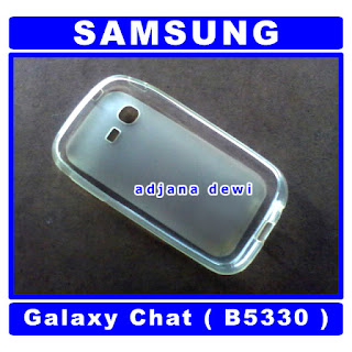 ( 1187 ) Jual Case Samsung Galaxy Chat B5330 Putih Silikon Soft Jelly Cover Aksesories Handphone