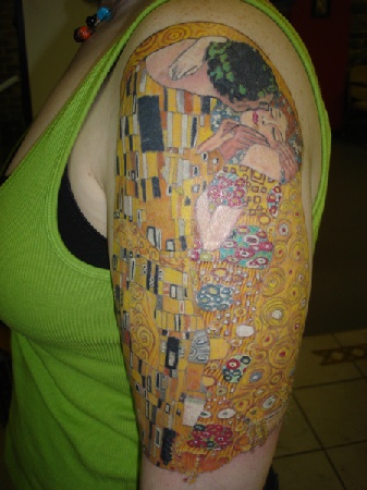 Klimt Half Sleeve Tattoo by strange cat