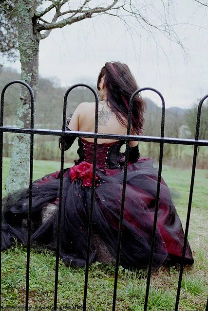Hottest Gothic Wedding Dress Picture