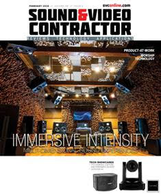 Sound & Video Contractor - February 2020 | ISSN 0741-1715 | TRUE PDF | Mensile | Professionisti | Audio | Home Entertainment | Sicurezza | Tecnologia
Sound & Video Contractor has provided solutions to real-life systems contracting and installation challenges. It is the only magazine in the sound and video contract industry that provides in-depth applications and business-related information covering the spectrum of the contracting industry: commercial sound, security, home theater, automation, control systems and video presentation.