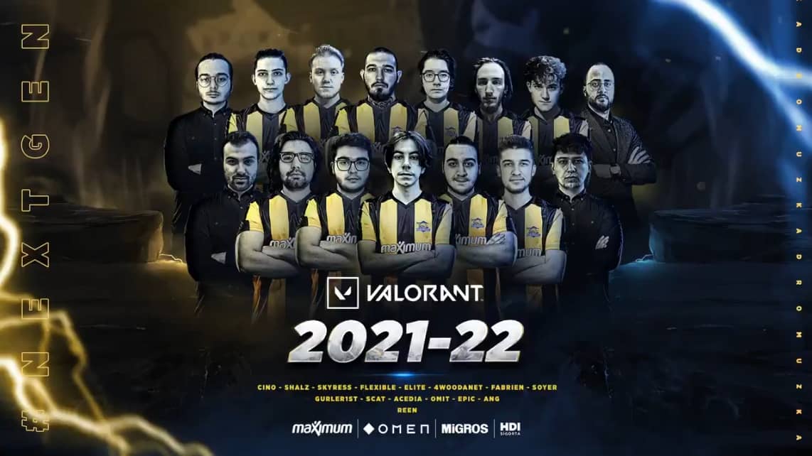 トルコの名門サッカークラブ フェネルバフチェsk がvalorant部門を結成 そのラインナップは驚異の11人 Valorant4jp 国内外のvalorantに関する情報を掲載するニュースサイト