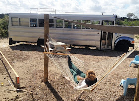 Dormir dans un schoolbus américain, aux Pays Bas